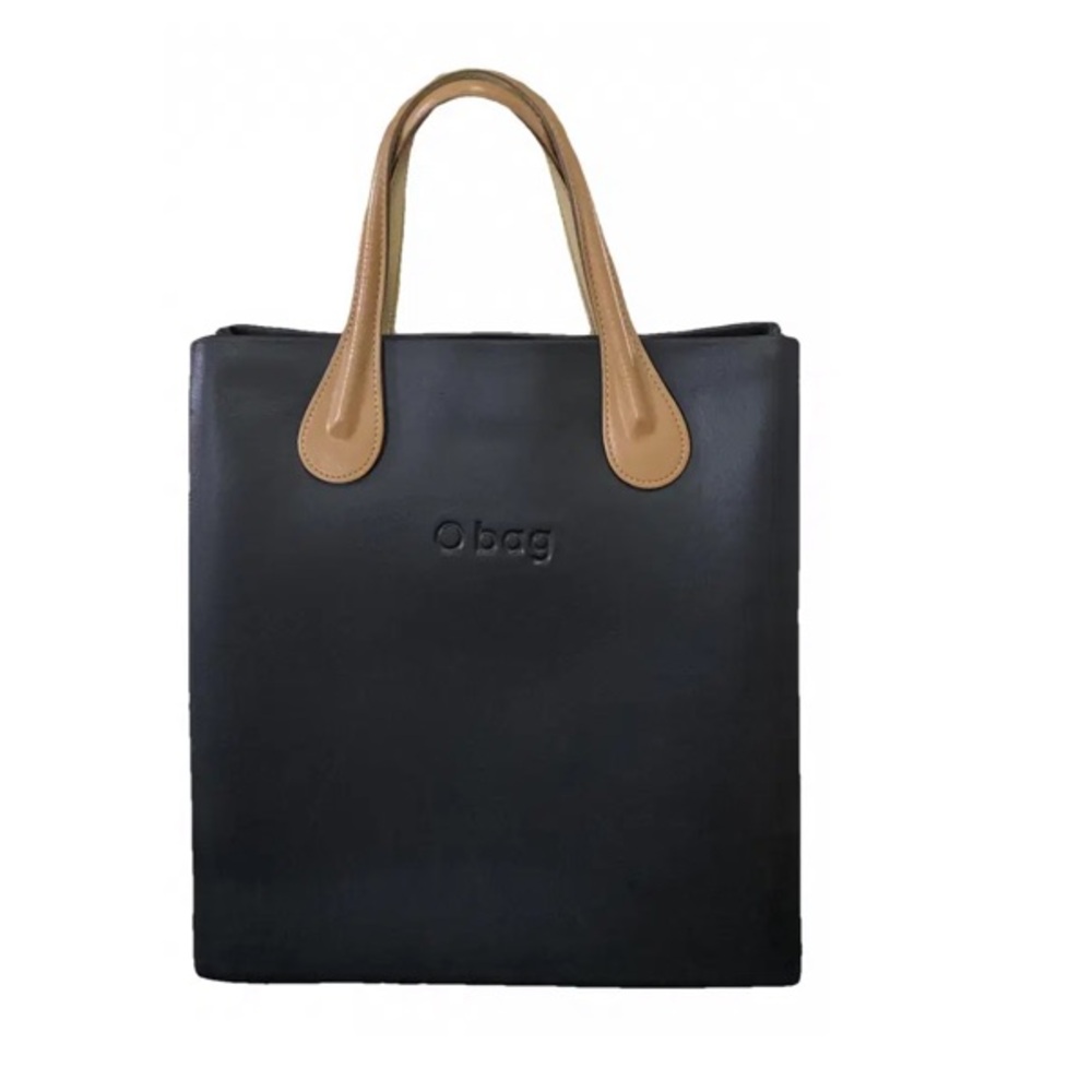 O Bag made in Italy back Tote-backpack with Tan Handles